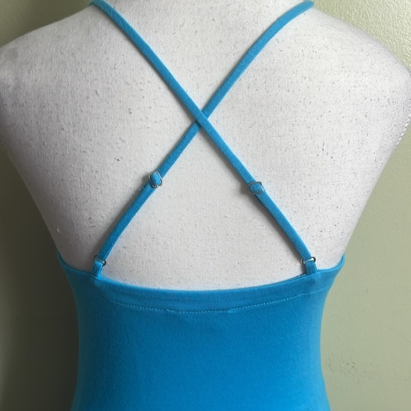 Lou & Grey Vibrant Blue Crisscross straps back maxi/ midi dress, size small - Picture 12 of 13